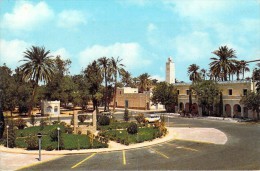 Afrique-Algérie-EL GOLEA L´Hôtel Du Grand Erg Et La Place Port Saïd (El Menia El Ménéa) Timbre Stamp ALGERIE - Ghardaïa
