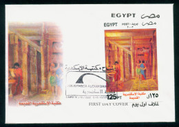 EGYPT / 2002 /  INAUGURATION OF BIBLIOTHECA ALEXANDRINA ( ALEXANDRIA LIBRARY ) / FDC - Brieven En Documenten