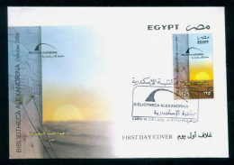 EGYPT / 2002 /  INAUGURATION OF BIBLIOTHECA ALEXANDRINA ( ALEXANDRIA LIBRARY ) / FDC - Lettres & Documents