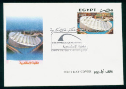 EGYPT / 2002 /  INAUGURATION OF BIBLIOTHECA ALEXANDRINA ( ALEXANDRIA LIBRARY ) / FDC - Covers & Documents