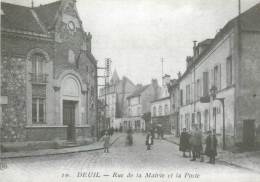 CPSM Reproduction-Collection Privée-Deuil-Rue De La Mairie Et La Poste  L1569 - Deuil La Barre