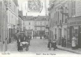 CPSM Reproduction-Collection Privée-Deuil-Rue De L'église  L1569 - Deuil La Barre