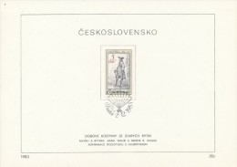 Czechoslovakia / First Day Sheet (1983/20c) Praha: Costumes On Old Engravings - Antoine Watteau - Gravures