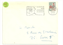 OISE - Dépt N° 60 = BEAUVAIS RP 1966 = FLAMME Non Codée = SECAP  Dite Pensée N° 1 = ' CODIFIEZ Vos Adresses Postales' - Zipcode