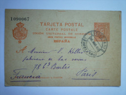 Entier  POSTAL  De  1903  Au Départ De   BARCELONNE - 1850-1931