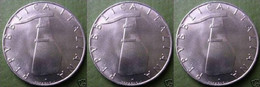 ITALIA - Lire 5 1971 - FDC/Unc Da Rotolino/from Roll 3 Monete/3 Coins - 5 Lire
