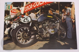 Motorcycle Racing Postcard - Italian Laverda 1000 Renold -4 Stroke Engine, 3 Cylinder, 1000 C.c. - Coca Cola Advertising - Motorradsport