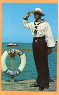 Bridgetown Barbados Harbour Police Old Postcard - Barbades