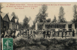 Port-Aviation.Grande Quinzaine De Paris.Octobre 1909.De Rue Sur Biplan. - Reuniones