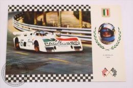 Motorsport Grand Prix Postcard - Italian Pilot G. Serblin - March 2000 735-3 BMW - BMW Trivellato 274 HP - Grand Prix / F1