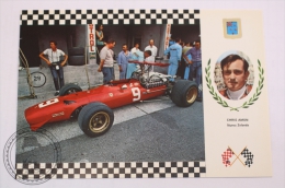 Motorsport Grand Prix Postcard - New Zealand Pilot Chris Amon- Car: Ferrari  F1, Engine Ferrari V12 415 HP - Grand Prix / F1