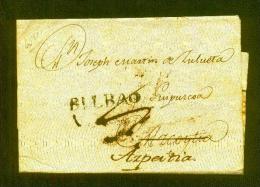 1802.- BILBAO A AZPEITIA - ...-1850 Voorfilatelie