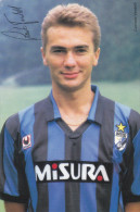 Cartolina Grande Formato "Corrado Verdelli " Inter F.C. Con Autografo - Autographes