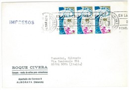 SPAGNA - LETTERA PER L'ITALIA - ANNO 1982 - Frankeermachines (EMA)