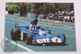 Motorsport Grand Prix Postcard - Blue Ford F1 Car - ELF - Good Year Tires  Advertising - Grand Prix / F1