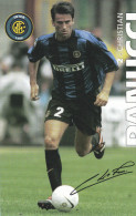 Cartolina Autografata "Christian Panucci " Inter F.C. - Autografi