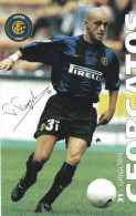 Cartolina Autografata "Grigoris Georgatos" Inter F.C. - Autógrafos