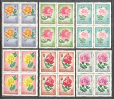 Blocks 04 Of North Vietnam Viet Nam MNH Perf Stamps 1968 : Rose / Flower (Ms216) - Vietnam