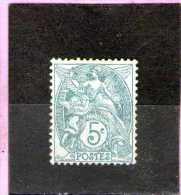 1900 - BLANC  Mi No 90 Et Yv 111 - 1900-29 Blanc