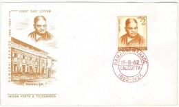 INDIA - FDC 1962 The 100th Anniversary Of The Birth Of Ramabai Ranade, Social Reformer - Lettres & Documents