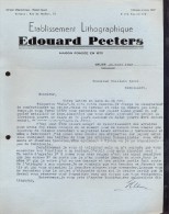 Factuur Facture Brief Lettre  - Ets Lithographique  Edouard Peeters - Leuze 1948 - 1900 – 1949