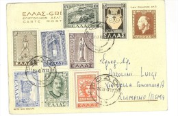 GRECIA - CARTOLINA 1947 -1948 The Return Of The Dedokanes Islands - FDC