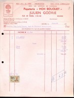 Factuur Facture Brief Lettre  - Papeterie Mon Bouquet Julien Godrie - Boussu -1956 - 1900 – 1949