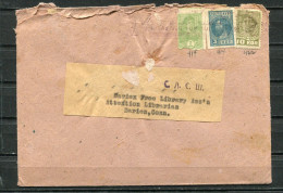 Russia 1931-2  Cover To USA Imperf 2 Stamp Sc 457,458,419 Third Definitive Set - Cartas & Documentos