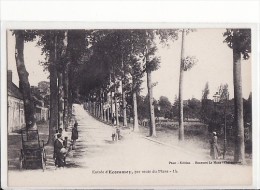 Entrée D'Ecommoy , Par Route Du Mans (automobile Au Milieu , Circuit De La Sarthe?) / Edition Bouveret - Ecommoy