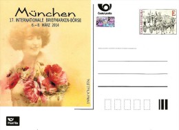 Czech Republic - 2014 - 17th International Stamp Fair In Munich - Official Postcard With Hologram - Ansichtskarten