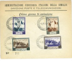 SOMALIA ITALIANA - FDC - 1951 First Session Of The Territorial Council - Somalië