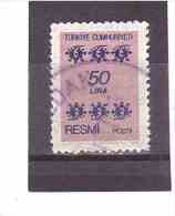 S 162  OBL Y &T (TIMBRE DE SERVICE) *TURQUIE* 13/10 - Official Stamps