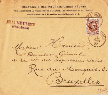 A27 - Enveloppe De 1927 - Courrier Du Directeur Général Propriétaires Réunis - Cob 203 - Otros & Sin Clasificación