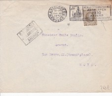 A27 - Enveloppe De 1930 - Courrier D'avocat Avec Flamme Anvers - Cob 255 - Autres & Non Classés