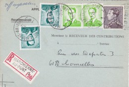 A27 - Enveloppe Recommandé 136 De 1970 - Cob 2x 1066 - 2x 1068B Et 848A - Andere & Zonder Classificatie