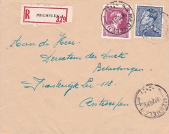 A27 - Enveloppe Recommandé 329 De 1951 - Cob 832 Et 847A - Autres & Non Classés