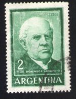 Argentine Oblitération Ronde Used Stamp Président République Domingo Faustino Sarmiento 2 Pesos - Sonstige