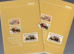 Leeres Jahrbuch 1986 Deutschland Ohne Schwarzdruck ** 25€ Album Neu Mit Beschreibung BRD Year-stamp Document Of Germany - Otros & Sin Clasificación