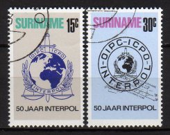 SURINAME - 1973 YT 581/582 CPL USED - Surinam