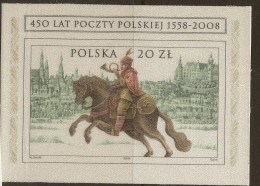 POLAND 2008 450th Anniv Post SG MS4352 UNHM #MT111 - Unused Stamps