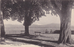 SUISSE,HELVETIA,SWISS,swi Tzerland,schweiz,SVIZZERA ,vaud,NYON En 1900,LAC,banc Public,marronier,détente, Habitant - Nyon