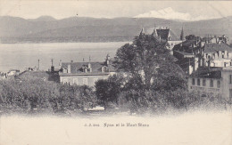 SUISSE,HELVETIA,SWISS,switzerland,schweiz,SVIZZERA ,vaud,NYON En 1900,chateau,HOTEL,LAC,us Ine Machine à Coudre - Nyon