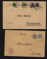 Wuerttemberg,4 Belege (6048) - Cartas & Documentos