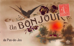 ¤¤   -  PAS-de-JEU   -  Un Bonjour De .....  -  Carte Fantaisie   -  ¤¤ - Altri & Non Classificati