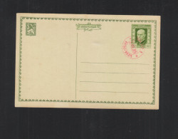 Czechoslovakia Stationery 1925 Special Cancellation - Cartes Postales
