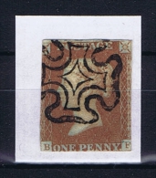 Great Britain SG  8 Used  Yvert 3, Obl. Maltese Cross ,Ivory Head - Oblitérés