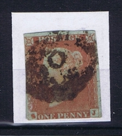 Great Britain SG  8a Blue Paper Used  Yvert 3, Pair - Oblitérés