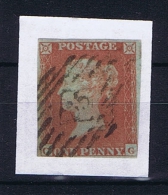 Great Britain SG  8a Blue Paper Used  Yvert 3, Pair - Gebraucht