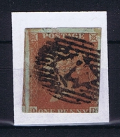 Great Britain SG  8a Blue Paper Used  Yvert 3, Pair - Oblitérés