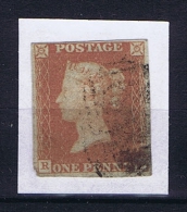 Great Britain SG  8a Blue Paper Used  Yvert 3, Pair - Used Stamps